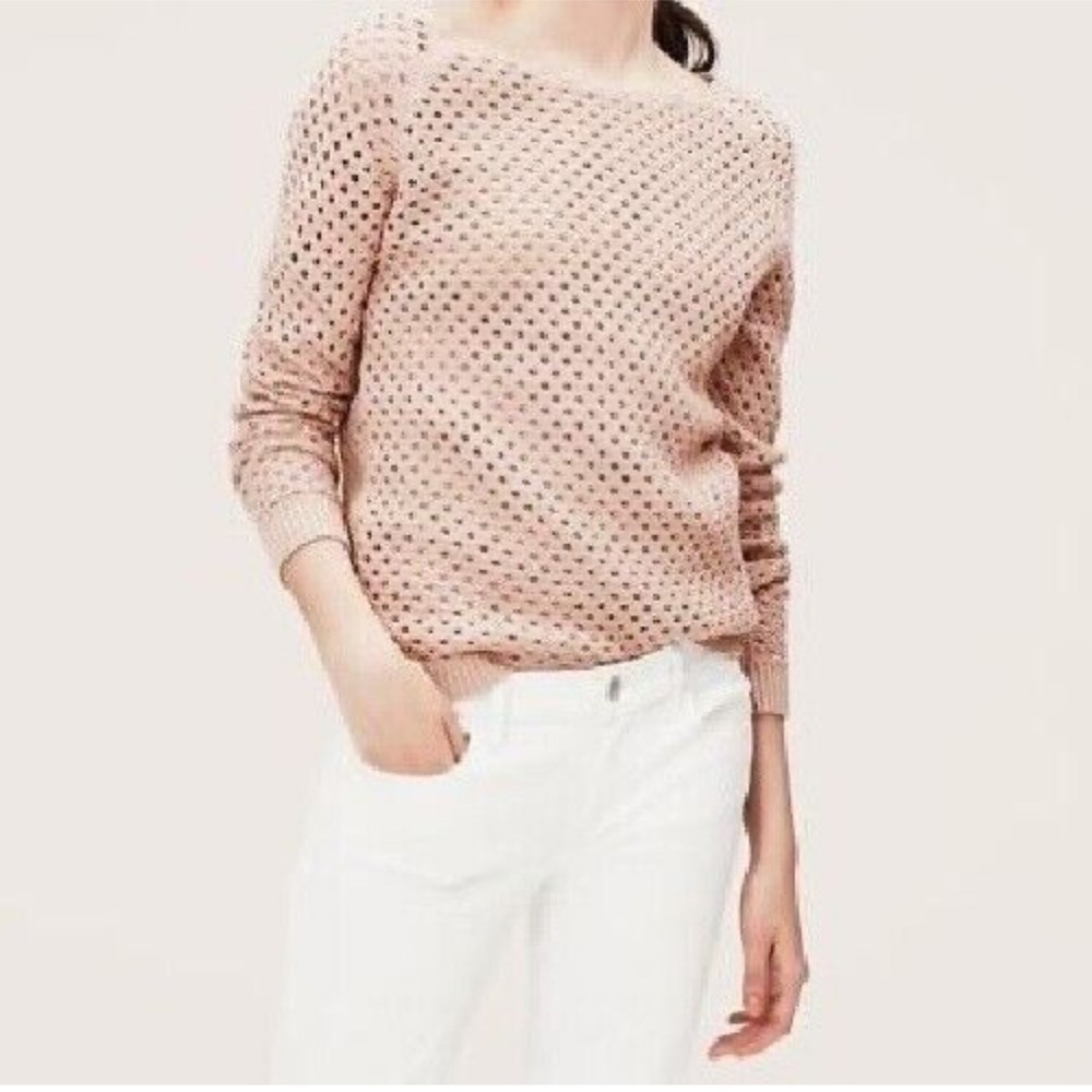 LOFT Open Knit Sweater